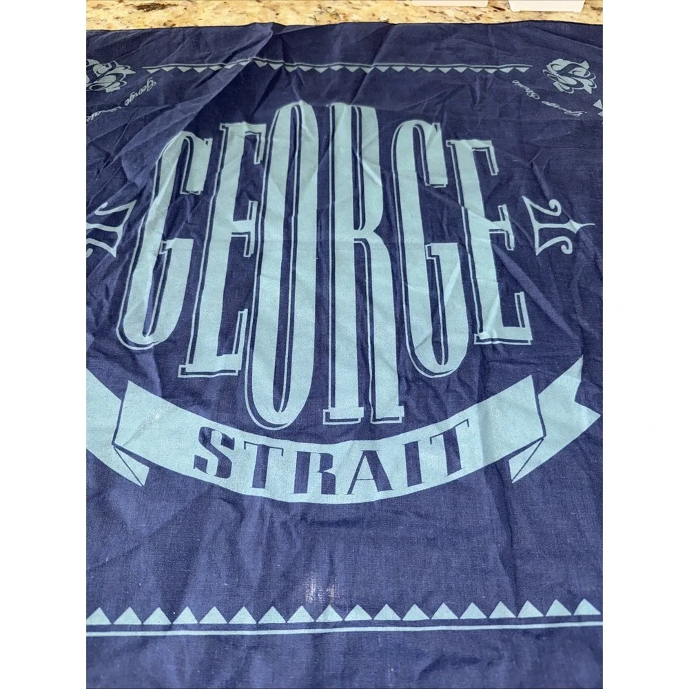 George Strait Bandana‎ Kerchief Scarf Country Music Memorabilia 21